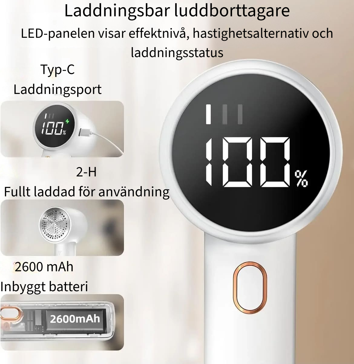 Elektrisk luddborttagare